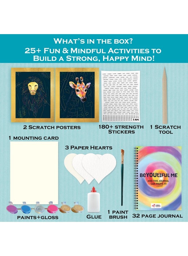 Chalk and Chuckles BeYouTiful Me Art and Craft Kit Ages 8-14, Scratch Art, Creative DIY Gifts for Girls, Boys Age 9, 10, 11, 12 Years, Multiple Activities in a Box - Image 2
