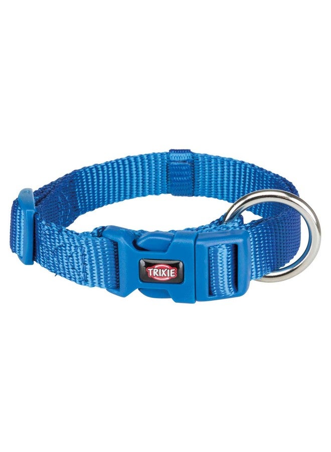 تريكسي حزام طوق للكلاب عالي الجودة، تصميم أنيق، شريط شبكي قابل للتعديل، تخفيف الضغط، مع موصل مقود، طوق رقبة للحيوانات الأليفة للكلاب، 30-45 سم (صغير، أزرق ملكي) - عبوة من 4 قطع - Image 1