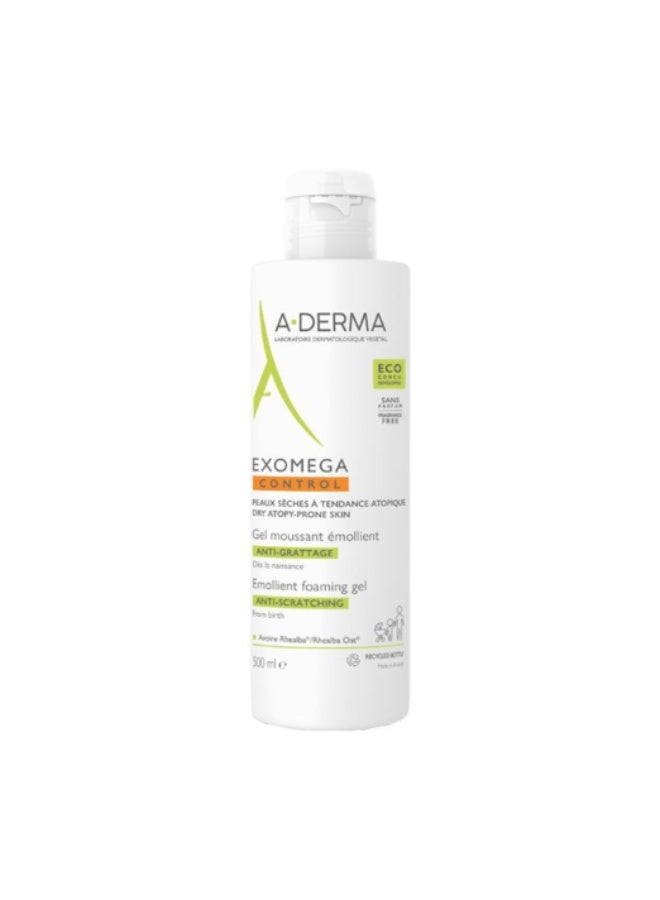 A-Derma Exomega Control Emollient Foaming Gel 500ml - Image 1