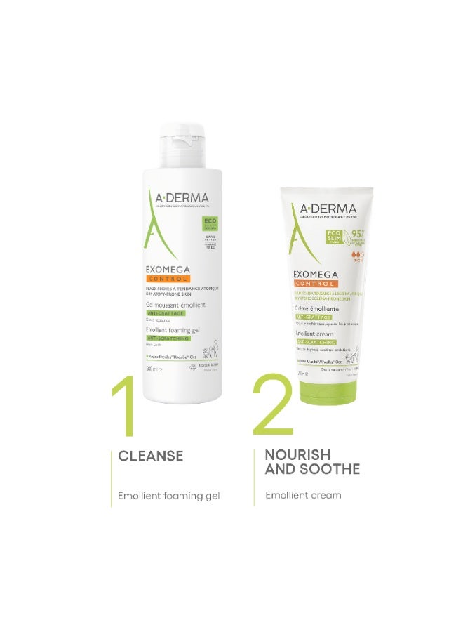 A-Derma Exomega Control Emollient Foaming Gel 500ml - Image 2