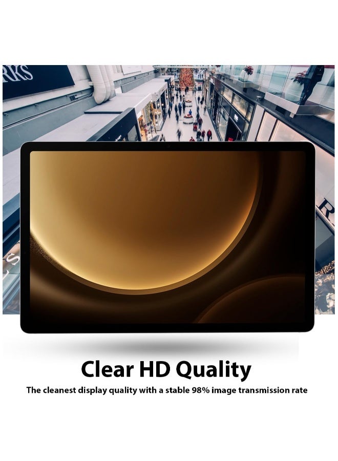 DUSALA Compatible with Samsung Galaxy Tab S9 FE Screen Protector, Anti-Scratching, Ultra-Clear, 9H Hardness, Case Friendly, Samsung Galaxy Tab S9 FE Tempered Glass Protective Film - Image 2