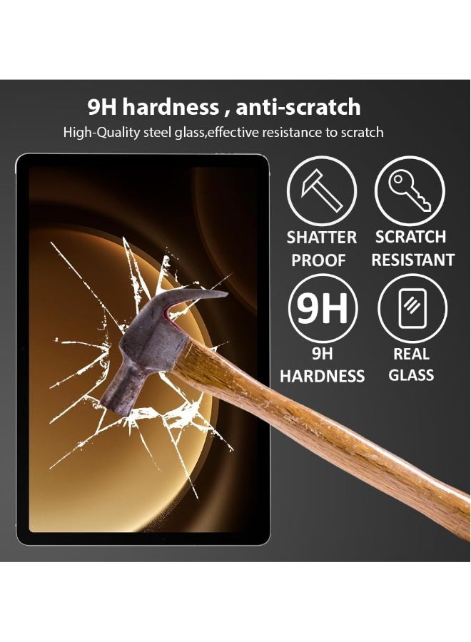 DUSALA Compatible with Samsung Galaxy Tab S9 FE Screen Protector, Anti-Scratching, Ultra-Clear, 9H Hardness, Case Friendly, Samsung Galaxy Tab S9 FE Tempered Glass Protective Film - Image 5