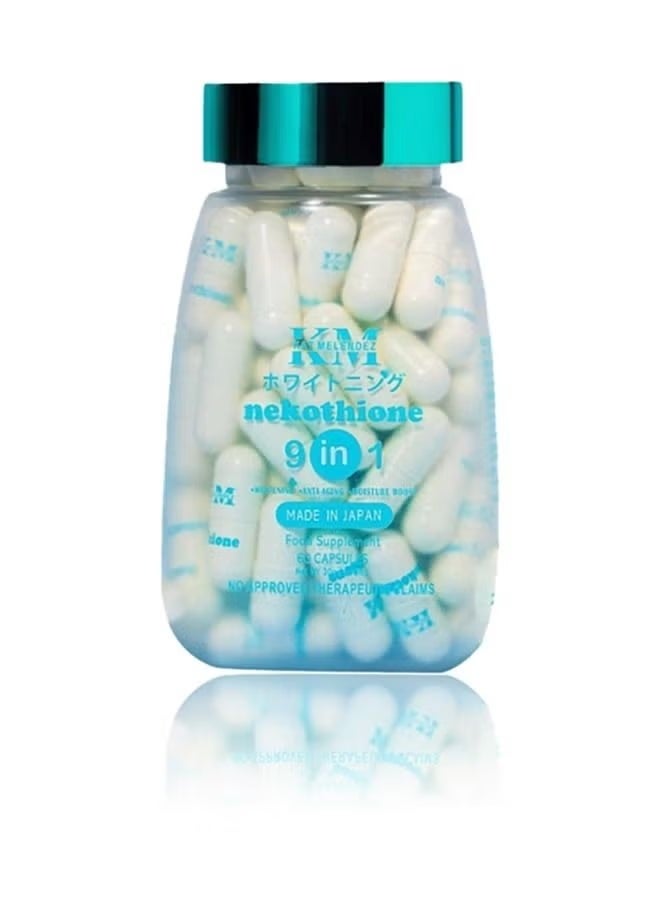 KM Nekothione 9 in 1 Whitening 500mg/ 60 capsules - Image 1