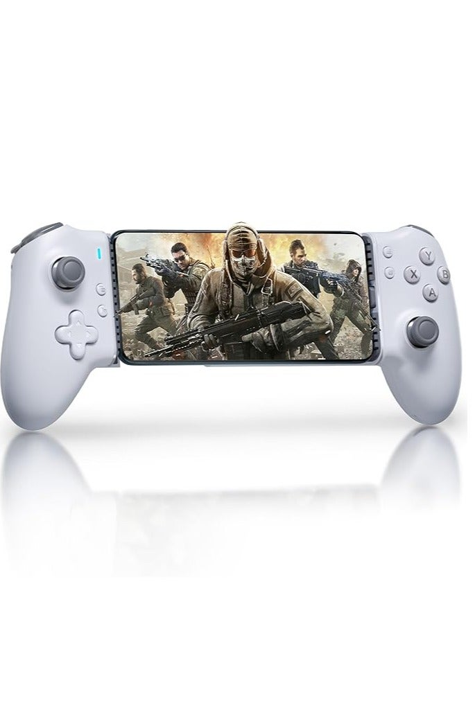 EasySMX M15 Mobile Phone Gamepad, Type-C Hall Joystick Mechanical Controller, for Android Phone/iPhone/Cloud Gaming/Xbox White - Image 1