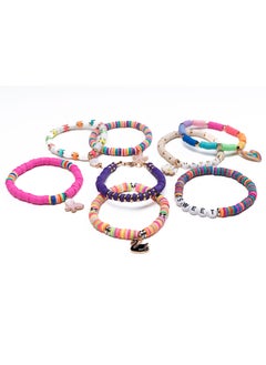 ESSEN Clay Beads Kit Heishi Bracelet Beads Alphabet Letter Beads Jewellery Making DIY Bracelet Bead Kit Craft for Girls with Manual - 5591+ pcs  - Image 5