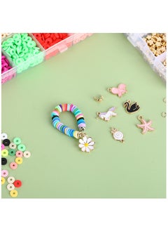 ESSEN Clay Beads Kit Heishi Bracelet Beads Alphabet Letter Beads Jewellery Making DIY Bracelet Bead Kit Craft for Girls with Manual - 5591+ pcs  - Image 4