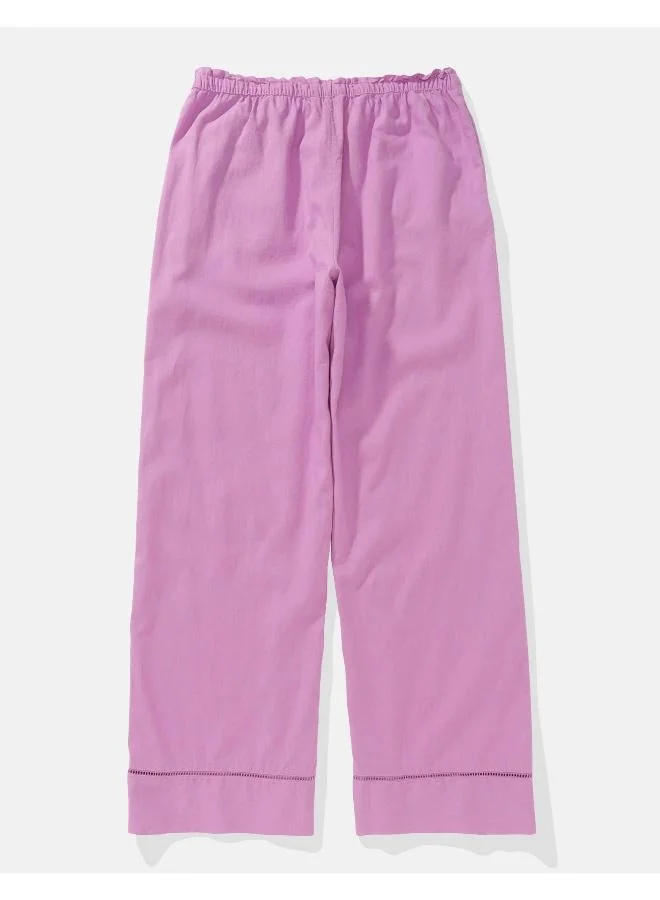 American Eagle AE High-Waisted Linen-Blend Pull-On Pant