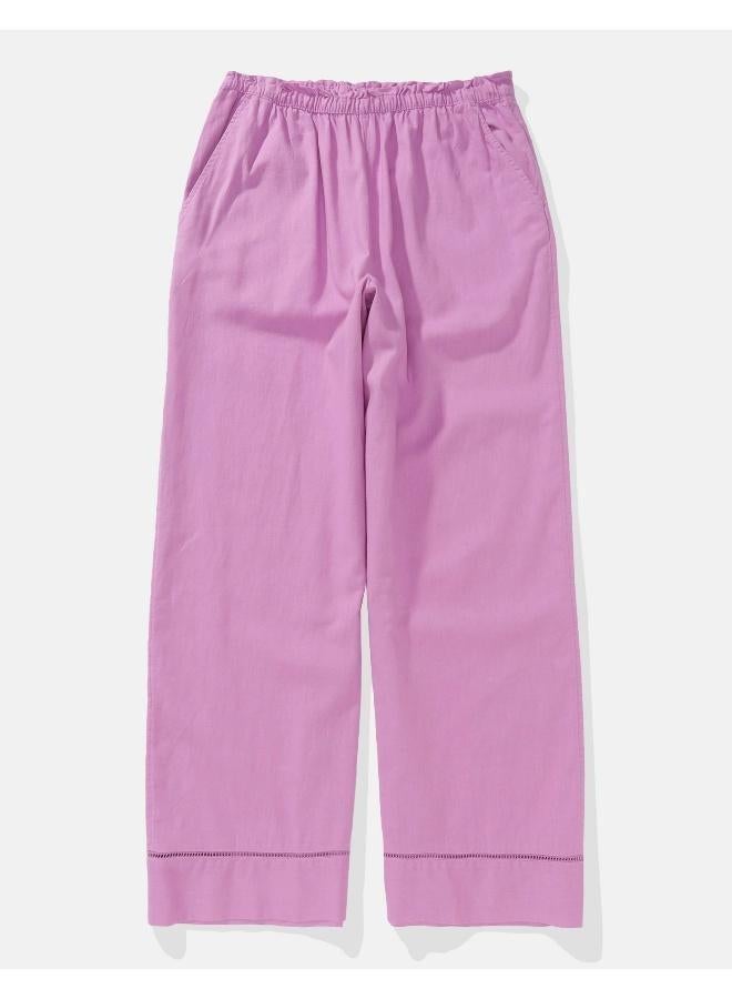 American Eagle AE High-Waisted Linen-Blend Pull-On Pant - Image 3