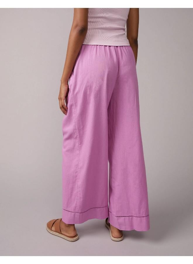 American Eagle AE High-Waisted Linen-Blend Pull-On Pant - Image 4