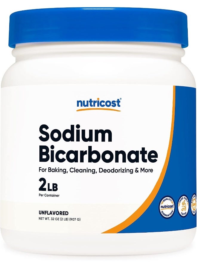Nutricost بيكربونات الصوديوم (2 رطل) - 600 ملغ لكل حصة، خالي من الكائنات المعدلة وراثيًا، خالي من الغلوتين - Image 1