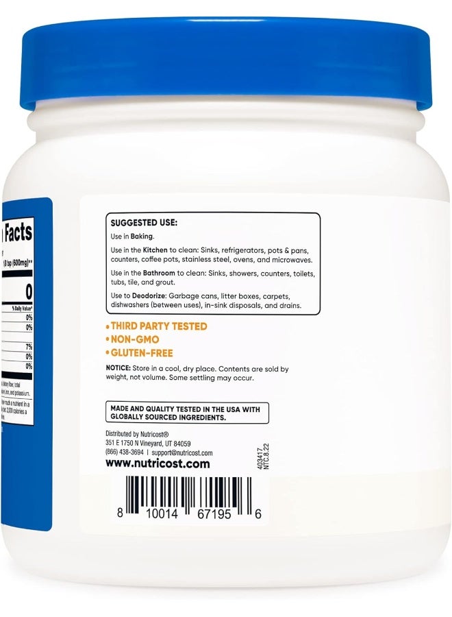 Nutricost بيكربونات الصوديوم (2 رطل) - 600 ملغ لكل حصة، خالي من الكائنات المعدلة وراثيًا، خالي من الغلوتين - Image 3