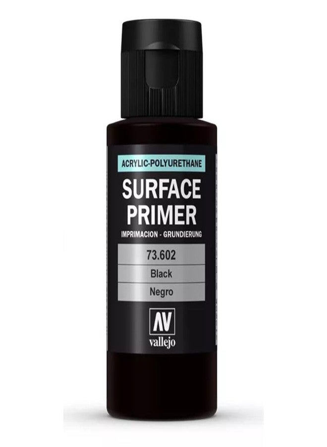 Vallejo - Surface Primer Color | Black Acrylic Primer 60 ml (2.02 fl.oz.) | Matte Finish and Fast Drying | Perfect for Airbrushing and Great Adhesion to Figurines and Scale Models - Image 2