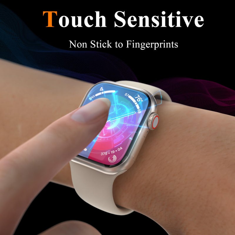 YMHML [ 8 Pack Compatible for Apple Watch Series 11 Series 10 42mm Screen Protector, [Upgrade Flexible Film] Soft HD Clear Anti-Scratch Film for iWatch Accessories - Image 3