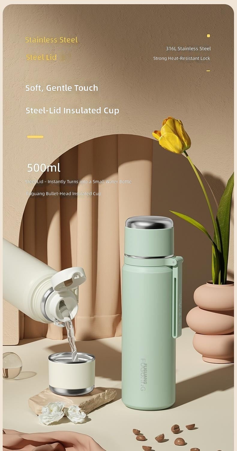FUGUANG Insulated Water Bottle, 316 Stainless Steel, Portable Large Capacity for Students & Professionals - Image 3