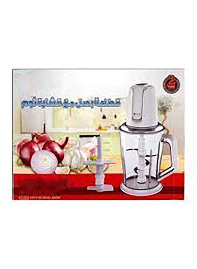 ال سي فرامة طعام كهربائية بوعاء زجاجي ومجموعة شفرتين - Image 1