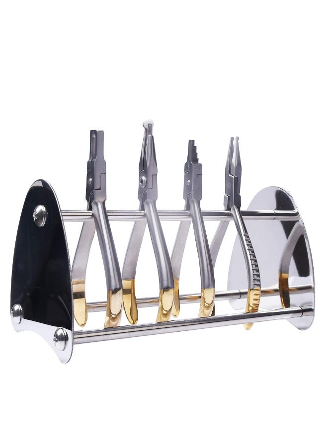 ANNWAH Dental Orthodontic Pliers Holder - Jewelry Pliers Rack Shelf Forceps Organizer Dental Stainless Steel Stand Holder for Orthodontic Equipment - Image 1