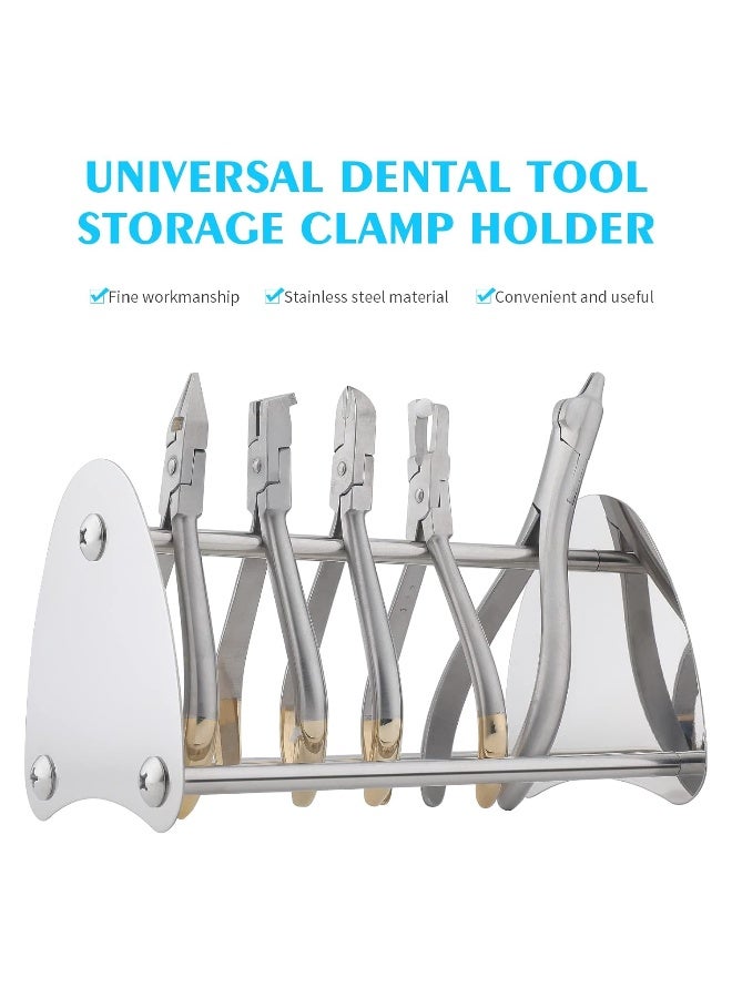 ANNWAH Dental Orthodontic Pliers Holder - Jewelry Pliers Rack Shelf Forceps Organizer Dental Stainless Steel Stand Holder for Orthodontic Equipment - Image 5