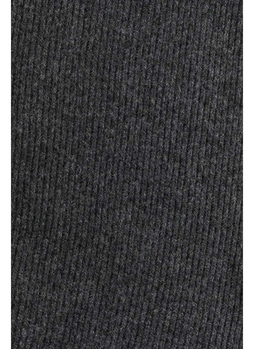 H&M Rib-Knit Turtleneck Dress