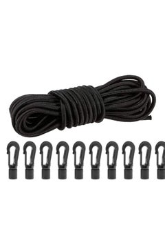 Generic Elastic Bungee Shock Cord  Kayak Stretch String Rope with Bungee Shock Cord Hook  - Image 1