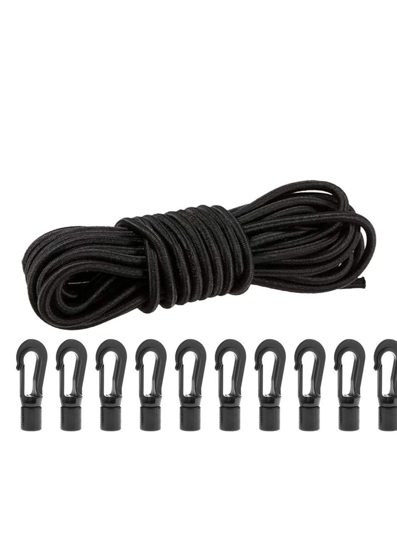 Generic - Elastic Bungee Shock Cord  Kayak Stretch String Rope with Bungee Shock Cord Hook - Image 1