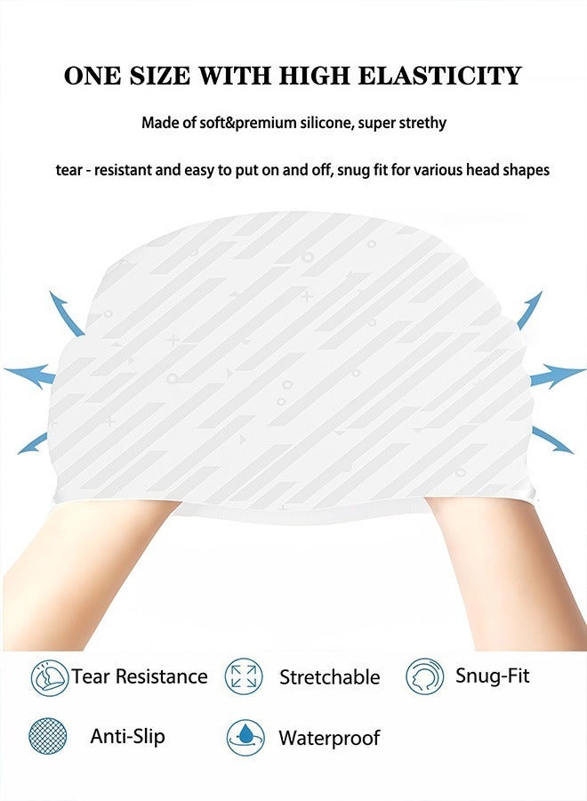 REVEX Men Women Swim Cap, Unisex Adult Swimming Caps Keep , Waterproof Bathing Cap for Swimming - Image 5