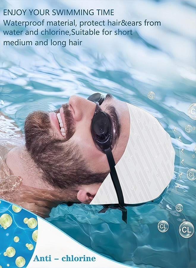 REVEX Men Women Swim Cap, Unisex Adult Swimming Caps Keep , Waterproof Bathing Cap for Swimming - Image 4