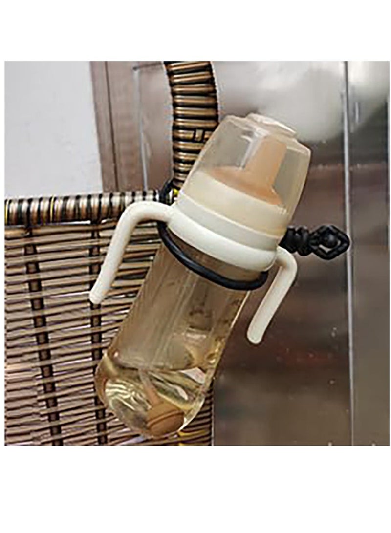 5PCS 18-Inch Silicone Cable Tie with Holes, Reusable Steel-Core Silicone Twist Ties,Bundling and Holding Cord Tie for Indoor and Outdoor Use, Black - Image 5