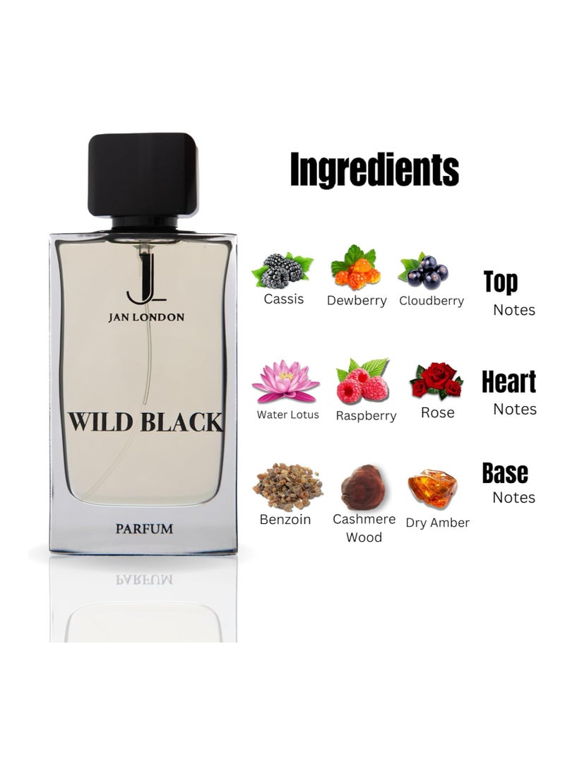 JAN LONDON WILD BLACK perfume By JAN LONDON parfume For men & women, EAU DE PARFUM, 80ml  - Image 5
