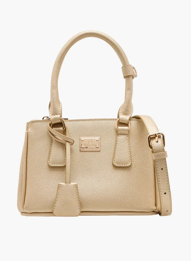 فلورا بيلا من شو إكسبرس Women's Textured Crossbody Bag with Detachable Strap and Zip Closure