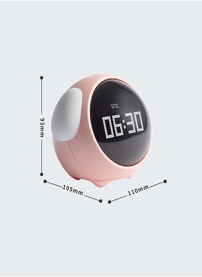 ماركة غير محددة Kids Alarm Clock, Dual Alarm Setting, Adjustable Brightness Night Light, Voice-Activated, Temperature Detection, Wake-up Alarm Clock, Toy and Gift for Toddler, Children, Students, BoysGirls  - Image 4