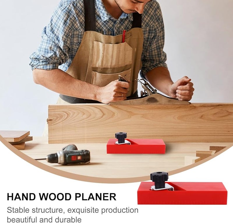 أداة التخطيط ذات الحواف الحمراء اليدوية لأعمال النجارة، لإزالة الحواف وتقليم الأطراف - Image 3