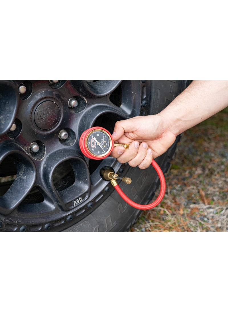 ARB ARB ARB505 Deflator Kit 10-60 PSI Tire Pressure Gauge Rapid Air Down Offroad Kit With Recovery Gear Pouch (PSI)  - Image 5