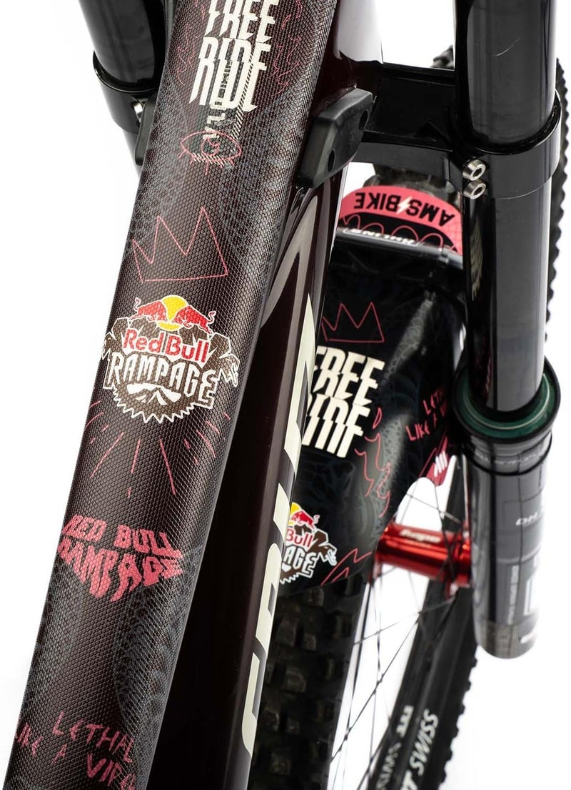 اول ماونتن ستايل حامي إطار لدراجات MTB من نوع All Mountain Style، موديل خاص، بتصميم Red Bull Rampage، مجموعة مكونة من 10 قطع، باللون الأبيض، مصنوع من مادة PVC عالية الجودة. - Image 4