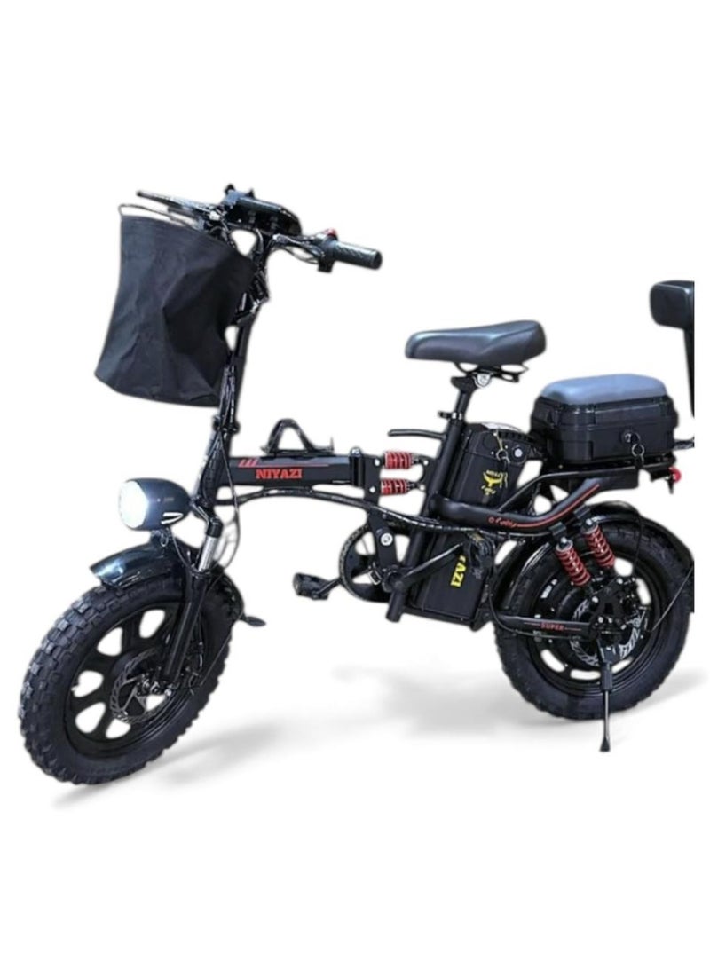 16-inch electric scooter and mountain bike with dual 20 amp shocks