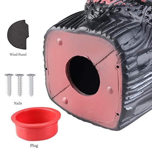 Hedoc Fake Owl Decoys to Scare Birds Away, Rotating Head Sculptures, Nature Enemy Scarecrow Plastic Statues, Pest Repellent, Bird Control and Pigeon Deterrent Outdoor Yard, Garden Protectors - Image 5