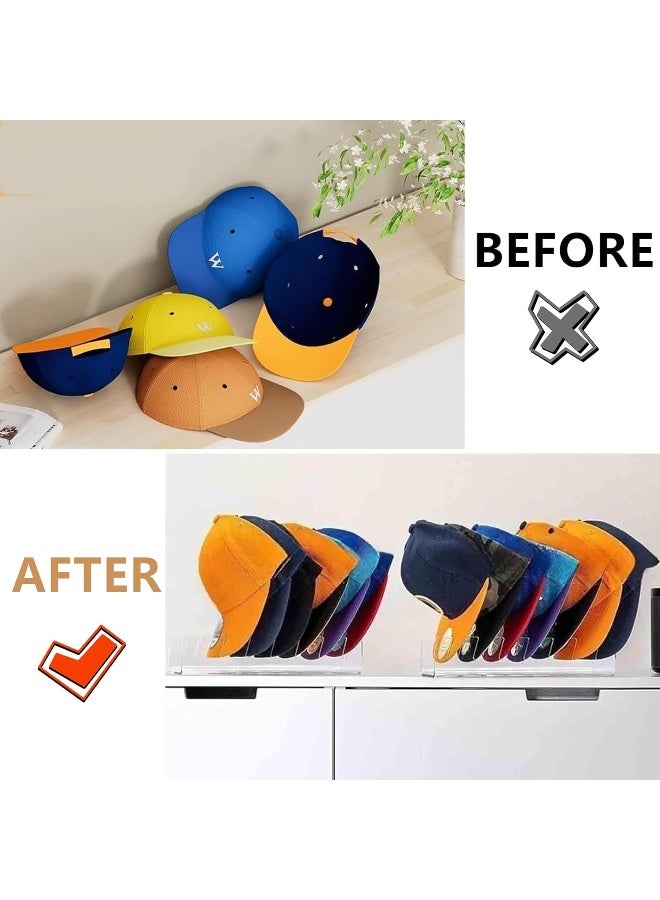 TPGP Pack Of 2 Acrylic Cap Holder, Hat Stand For Baseball Caps  - Image 4