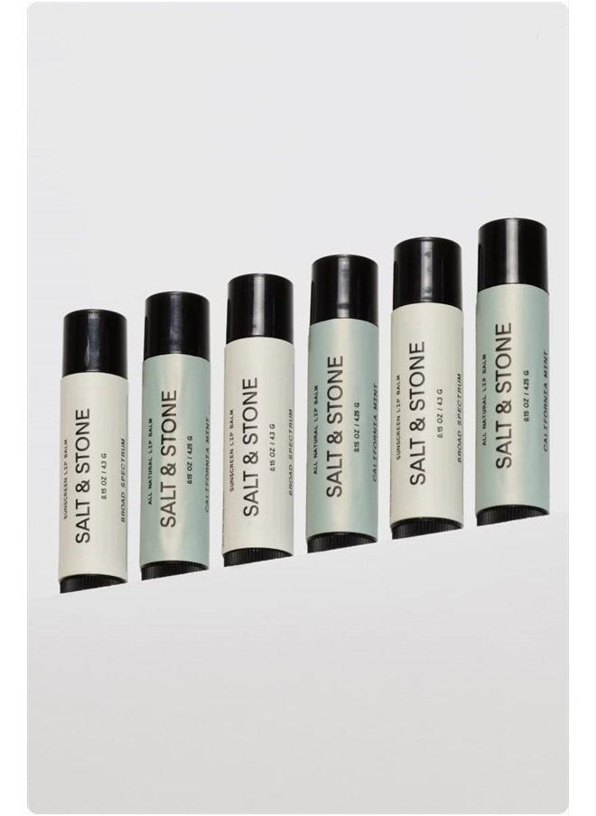 Salt & Stone - SALT & STONE California Mint Lip Balm (1 Pack) | Natural, Moisturizing, Hydrating Long Lasting Lip Balm | Restores Dry Cracked Lips | Cruelty-Free, Gluten-Free | Made in USA - Image 1