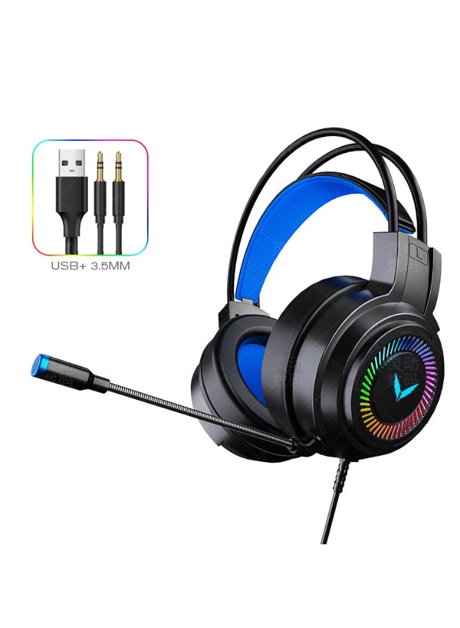 عام لوحة مفاتيح سلكية مضيئة ، ماوس ، سماعة رأس ، لوحة ماوس ، مجموعة من أربع قطع ، هدية للعائلة والأصدقاء - Image 2