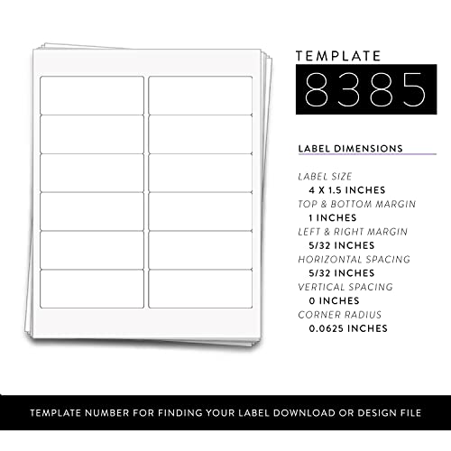 Dashleigh 120 Printable Small Bottle Labels for 2 oz. and 4 oz. Bottles, 4 x 1.5 inches - Image 2