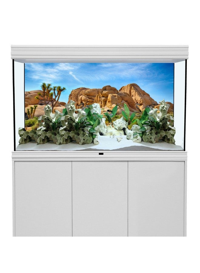 CSFOTO Polyester 30X12 Inches Joshua Tree National Park Backdrop Arid Barren Cactus Sandstone Rock Climate Mountain and Desert Scenery Backdrop Desert Terrarium Background - Image 5