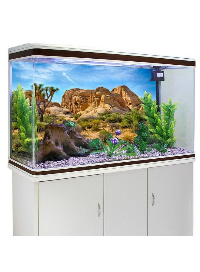 CSFOTO Polyester 30X12 Inches Joshua Tree National Park Backdrop Arid Barren Cactus Sandstone Rock Climate Mountain and Desert Scenery Backdrop Desert Terrarium Background - Image 4
