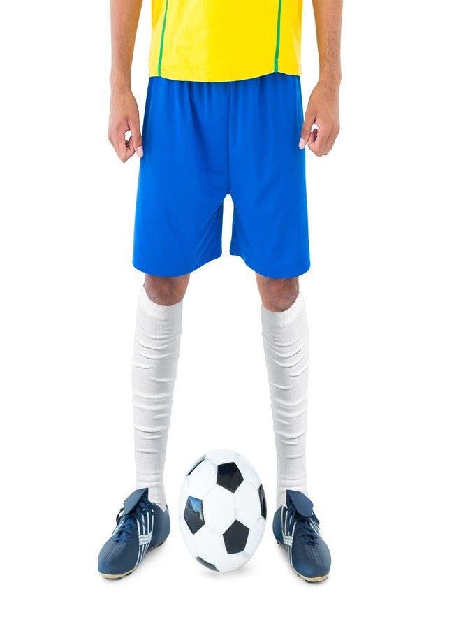 Chuarry Scrunch Football Socks Non Slip Men Extra Long Soccer Socks Over The Knee Athletic(White, Red,2 Pairs) - Image 5