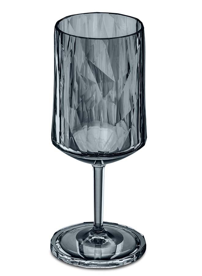Koziol Wine & Cocktail Glass Transparent Grey Club No 4 410ml, Polycarbonate