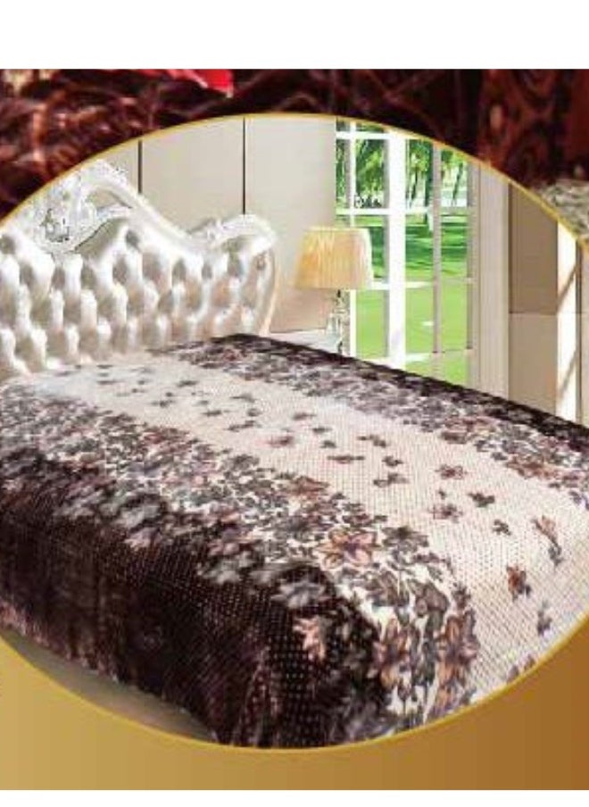 Rainbow Luxury Double-Sided Winter Blanket - Soft, Silky, and Luxuriously Textured Double-Layer Bed Blanket - 4 kg - 200 x 240 cm - Heavy Blanket, Textured Blanket, Thick Double-Layer Winter Blanket - Ideal for Sleeping and Winter Furnishings  - Image 2