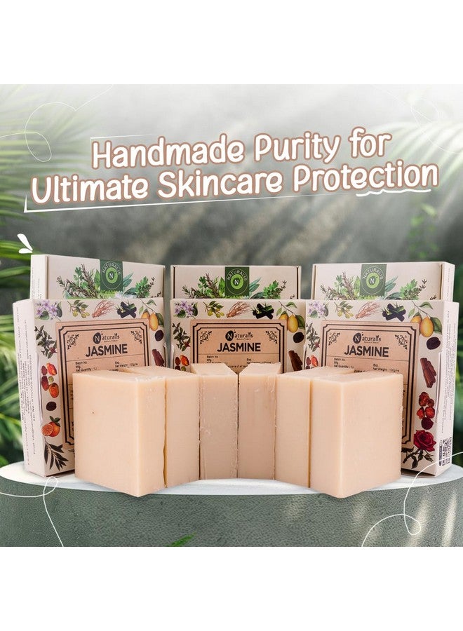 Naturalis Jasmine Soap Bar - Handmade Cold Process Organic Soap with Jasmine Oil - Luxury Natural Soap for Soft, Hydrated Skin and Aromatic Experience (100 grams) - Image 5