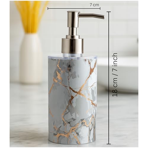 Emoh Roced Refillable Liquid Soap Dispenser 250ml | Unbreakable Plastic Handwash Bottle with Pump for Bathroom, Kitchen, Sink, Wash Basin | Reusable Lotion, Shampoo & Sanitizer Dispenser (Pack of 1) - Image 3