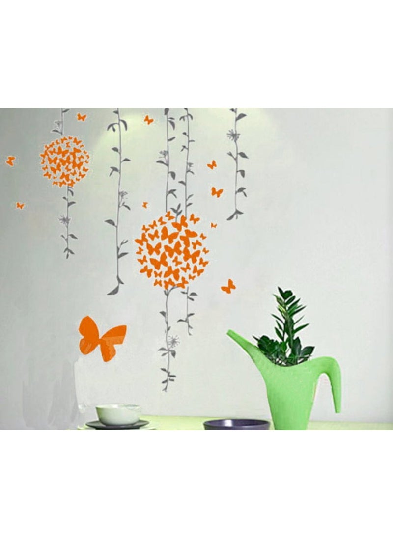 Decals Design Decals Design 'Butterflies' Wall Sticker (PVC Vinyl, 50 cm x 70 cm, Multicolour)  - Image 2