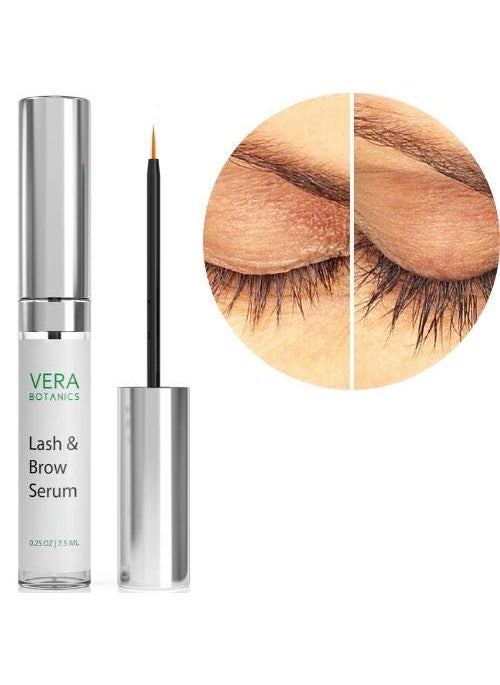Vera Botanics Lash & Brow Booster Serum Gives You Longer Fuller Thicker Looking Eyelashes & Eyebrows. Bestselling Conditioner Stimulates The Appearance Of Growth & Regrowth. Natural Eye Lash Enhancer 