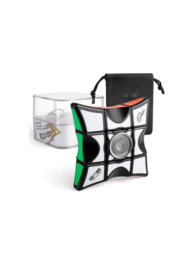 QiYi Fidget Puzzle Cube Black â€“ Portable Stress Relief Brain Teaser for Kids and Adults - Image 3
