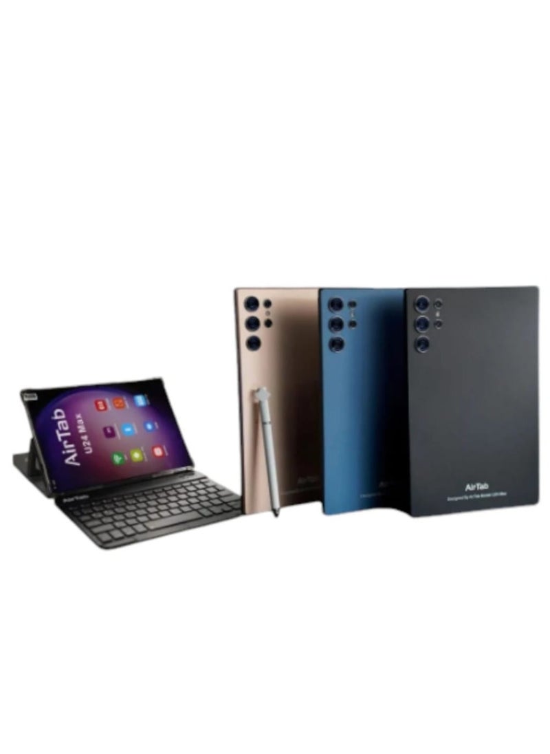 AirTab The AirTab U24 redefines versatility with its stunning 3000x1440 resolution display, Arabic keyboard support, and high-performance hardware. Featuring a robust battery, lightning-fast processing, and an ultra-slim design, this tablet is ideal for students and professionals (GOLDEN)  - Image 3